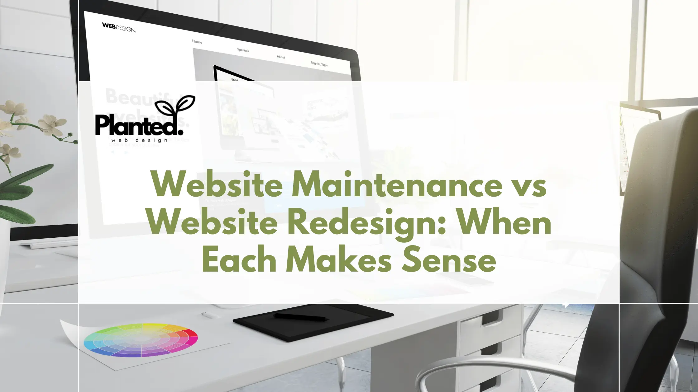 Website Maintenance vs Website Redesign